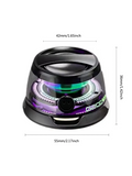 Magnetic Bluetooth Speaker – Portable Wireless Mini Speaker with RGB LED Lights