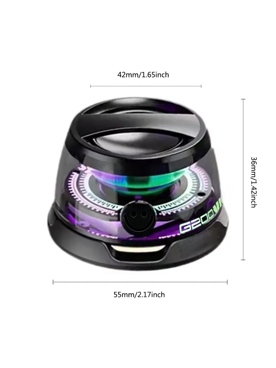 Magnetic Bluetooth Speaker – Portable Wireless Mini Speaker with RGB LED Lights