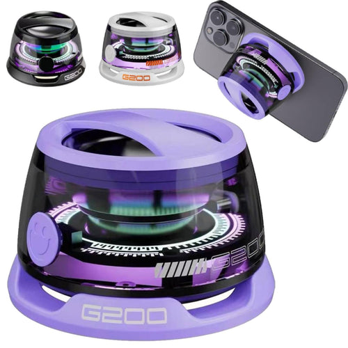 Magnetic Bluetooth Speaker – Portable Wireless Mini Speaker with RGB LED Lights