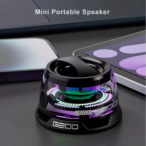 Magnetic Bluetooth Speaker – Portable Wireless Mini Speaker with RGB LED Lights