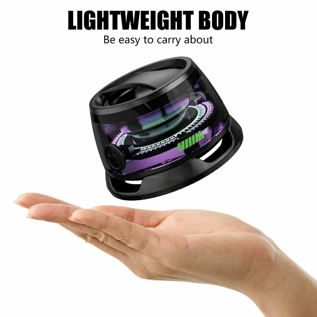 Magnetic Bluetooth Speaker – Portable Wireless Mini Speaker with RGB LED Lights